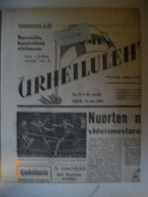 Suomen Urheilulehti Nro 15/1945 (25.2)