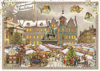 Düsseldorf joulutori (Tausendschön-kortti)