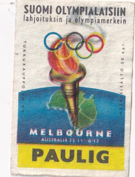 Paulig . Melbourne, Suomi Olympialaisiin,  s41