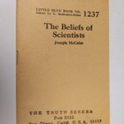Joseph McCabe : The Beliefs of Scientists - pikkukuva 1