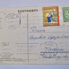 Postikortti Martta Wendelin 1944 Joulumerkki Leiman Alla - pikkukuva 2