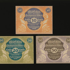 Itävalta Notgeld 10, 20, 50 Heller, Melk 1920 - pikkukuva 1