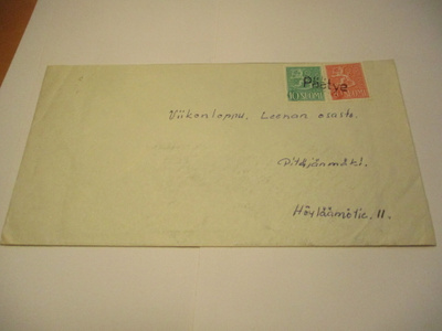1962 Päätye (Kitee) rivil