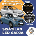 Nissan Micra (K13) Sisätilan LED-sarja 5-osainen - pikkukuva 1