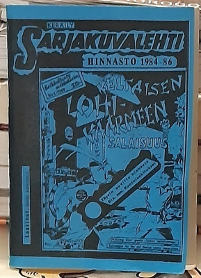 Sarjakuvalehtihinnasto 1984-86