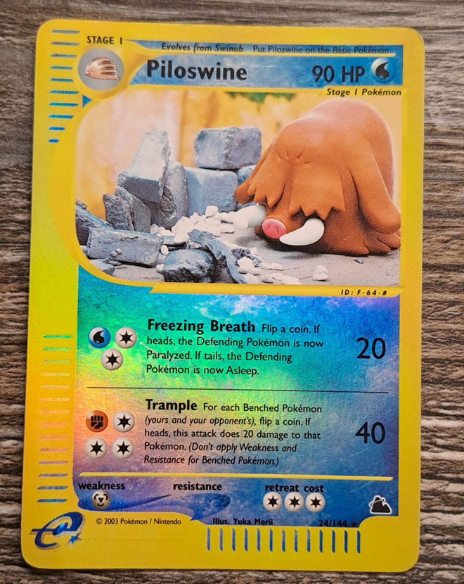 Piloswine skyridge rare reverse holo!
