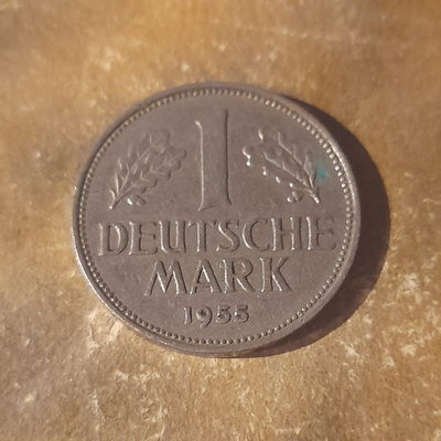 Deutsche 1 mark 1955 J