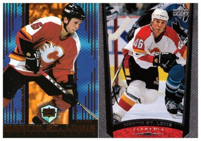 2 x MARTIN ST. LOUIS Calgary Flames, Rookie Kortteja