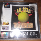 Sony PS1 All Star Tennis videopeli Black Label CIB PAL - pikkukuva 1
