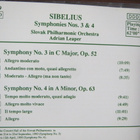 Sibelius: Symphonies Nos. 3 & 4 CD - pikkukuva 2