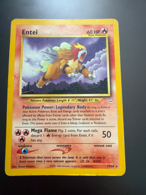 Pokemon kortti Entei 17/64 non-holo