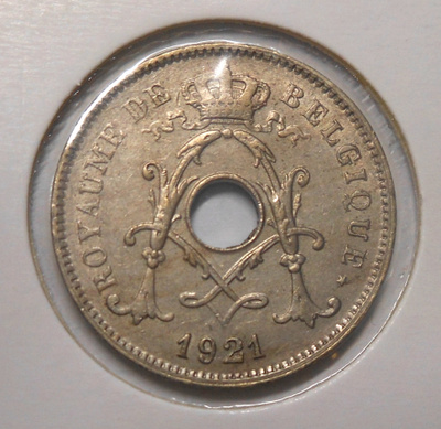 Belgium. 10 centimes 1921 "Belgique".