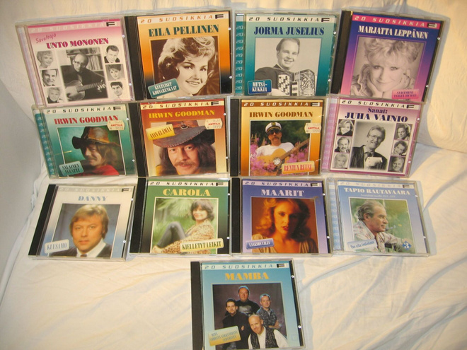 20 Suosikkia paketti (13 kpl.) CD.