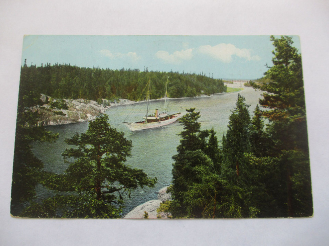 Inkoo Bärsösund venäläisleimauksella - 1913