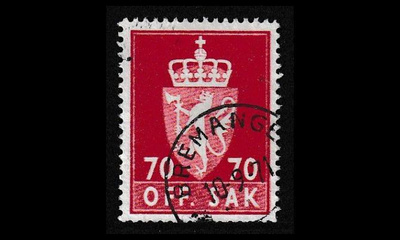 Norja 92 o Virkamerkki 70 öre (1969)