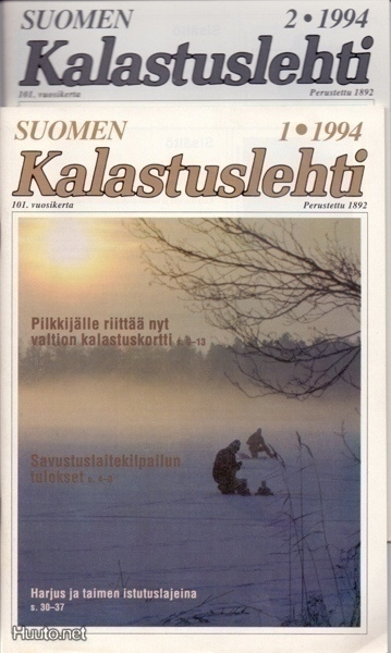 Suomen kalastuslehti 1994 101.vuosikerta irtonumeroina (1-8)