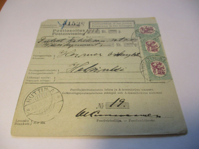 1929 Huttula (Keuruu) postiosoitus