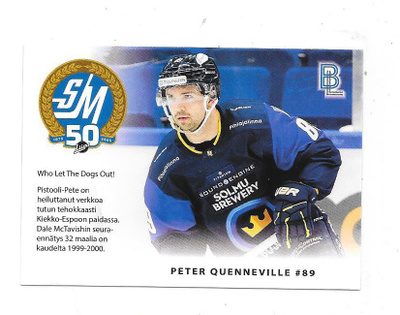 2024-25 BlueLine MatchCard #6/6 Peter Quenneville K-Espoo
