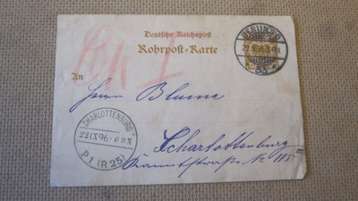 Ehiökortti Saksa 1896 - loistoleima