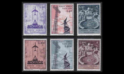 Vatikaani 517-22 ** Lentoposti (1967)
