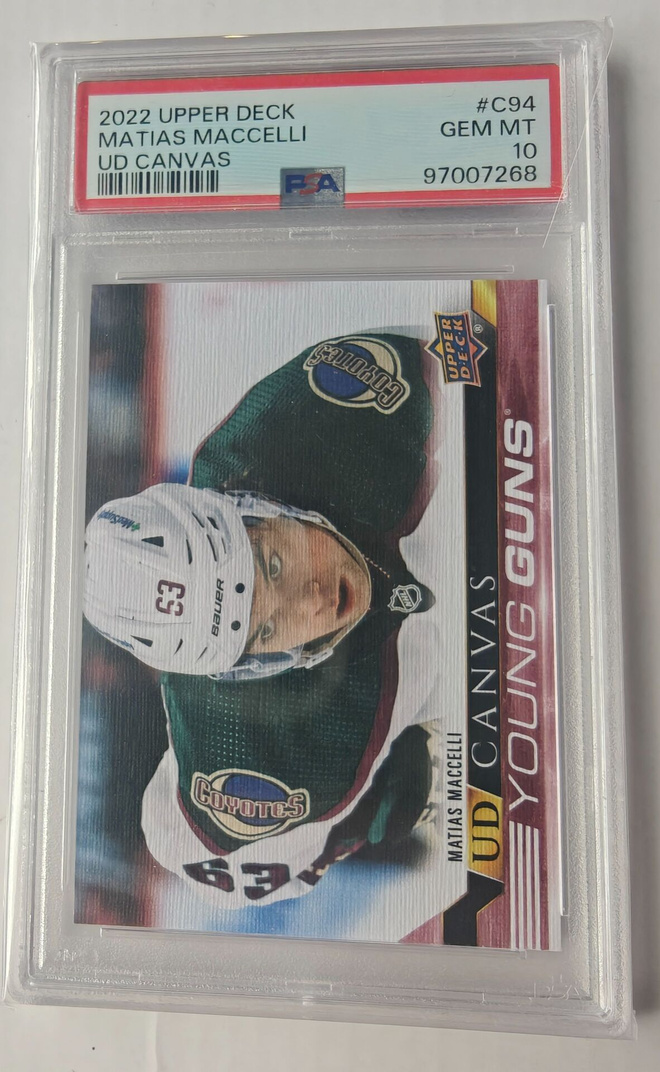 Matias Maccelli 2022-23 UD Series 1 UD Canvas PSA 10