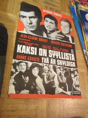 VANHA ORIG ELOKUVAJULISTE KAKSI ON SYYLLISTÄ