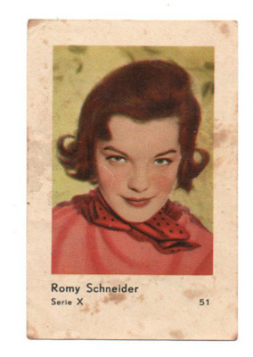 Purkkakuva Hellas Serie X n:o 51 ROMY SCHNEIDER
