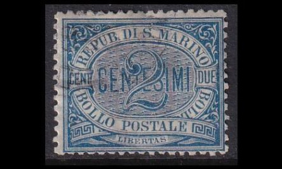 San Marino 12 o Käyttösarja numero 2 C (1892)
