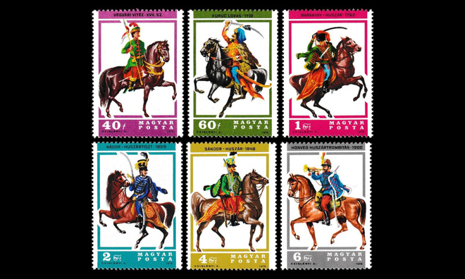Unkari 3259-64 ** Husaarien univormuja (1978)
