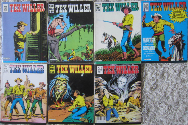 TEX WILLER LEHTIÄ 7 KPL
