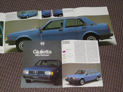 1978 Alfa Romeo Giulietta 1.3 1.6 esite - 30 siv - KUIN UUSI