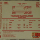 Leoncavallo • I Pagliacci CD - pikkukuva 3