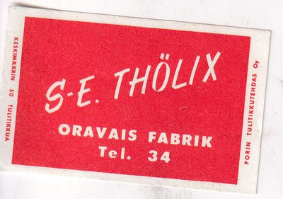 Oravais Fabrik, S-E Thölix s94