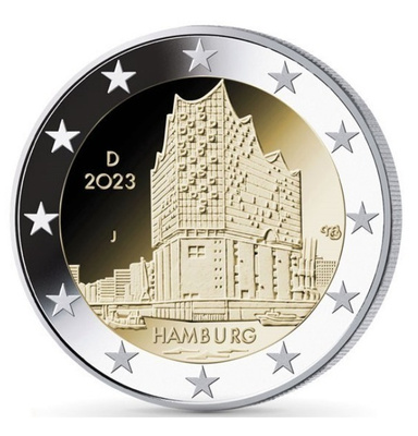 ** SAKSA 2€ 2023 Hampuri pillerissä **