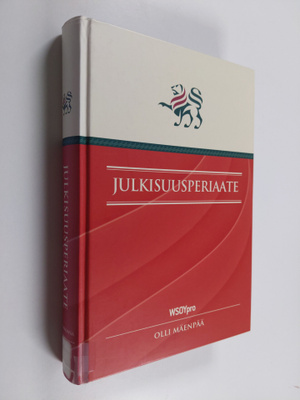 Olli Mäenpää : Julkisuusperiaate