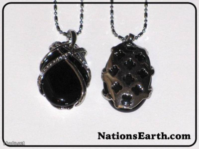 Oval Shaped Pendant, Moss Agate Gemstone (No.1) *NEW*