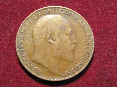 1 penny 1908 Iso-Britannia-Great Britain