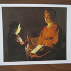 Georges de La Tour: The Education Of The Virgin taidekortti - pikkukuva 1