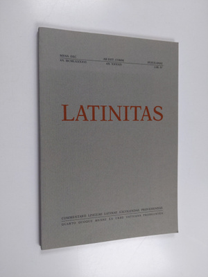 Latinitas - commentarii linguae latinae excolendae proveh...