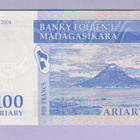 Madagascar 100 Ariary (500 Francs) v.2004 UNC P-86 - pikkukuva 2