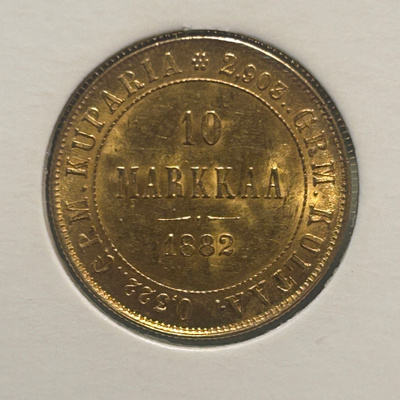Suomi: 10 mk 1882