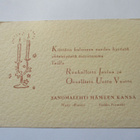 Hämeenlinna Sanomalehti Hämeen Kansa Joulukortti * - pikkukuva 1