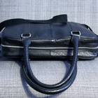 Global Accessories musta nahkainen läppärilaukku - pikkukuva 2