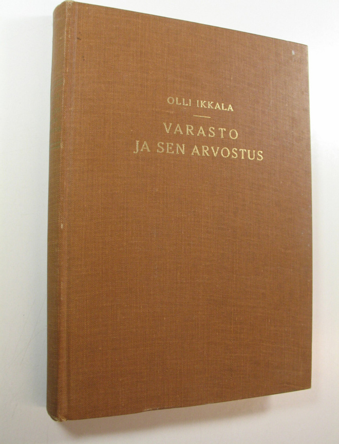 Olli Ikkala : Varasto ja sen arvostus tulo- ja omaisuusve...