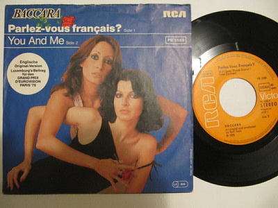 Baccara Parlez-vous Français? 7" sinkku Saksalainen