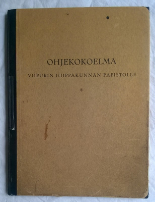 Ohjekokoelma Viipurin hiippakunnan papistolle Leo Gummerus