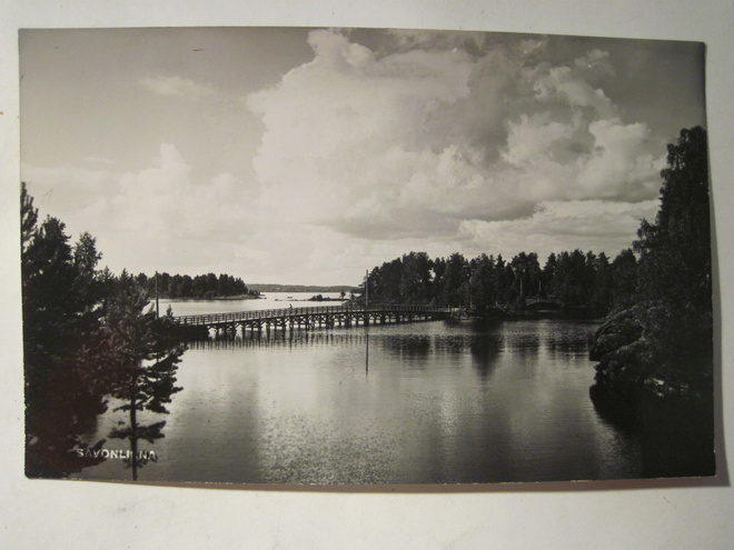VANHA Postikortti Savonlinna 1930-l Alkup. Mallikappale