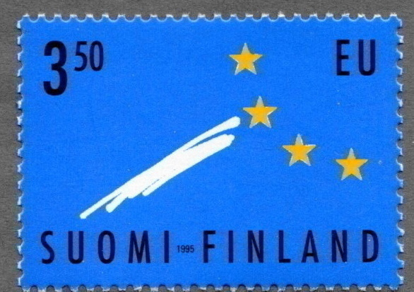 1995 Pohjantähti osaksi tähdistöä 3,50mk, postituore