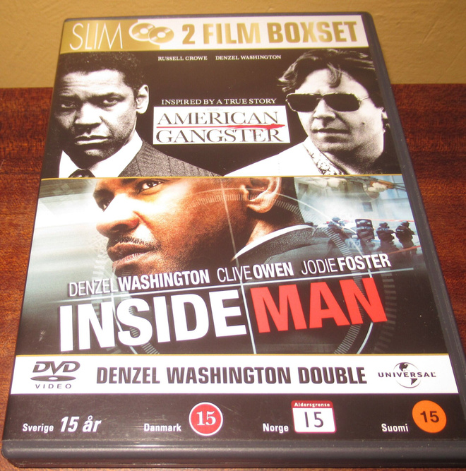 American gangster-Inside Man 2dvd boxi Suomi teksti