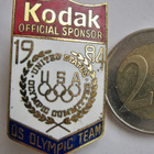 VANHA Merkki Kodak USA Olympia Joukkueen Tukija LA 1984 - pikkukuva 1
